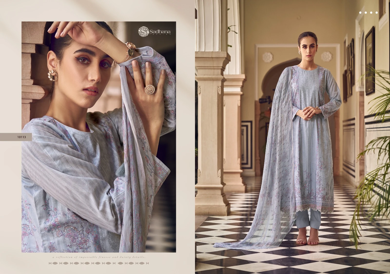 Sadhana Fashion Zaira Pure Lawn Cotton Wholesale Fancy Salwar Suit Catalog — Wholesale Salwar Suits, MPA wholesale from Surat — view 3